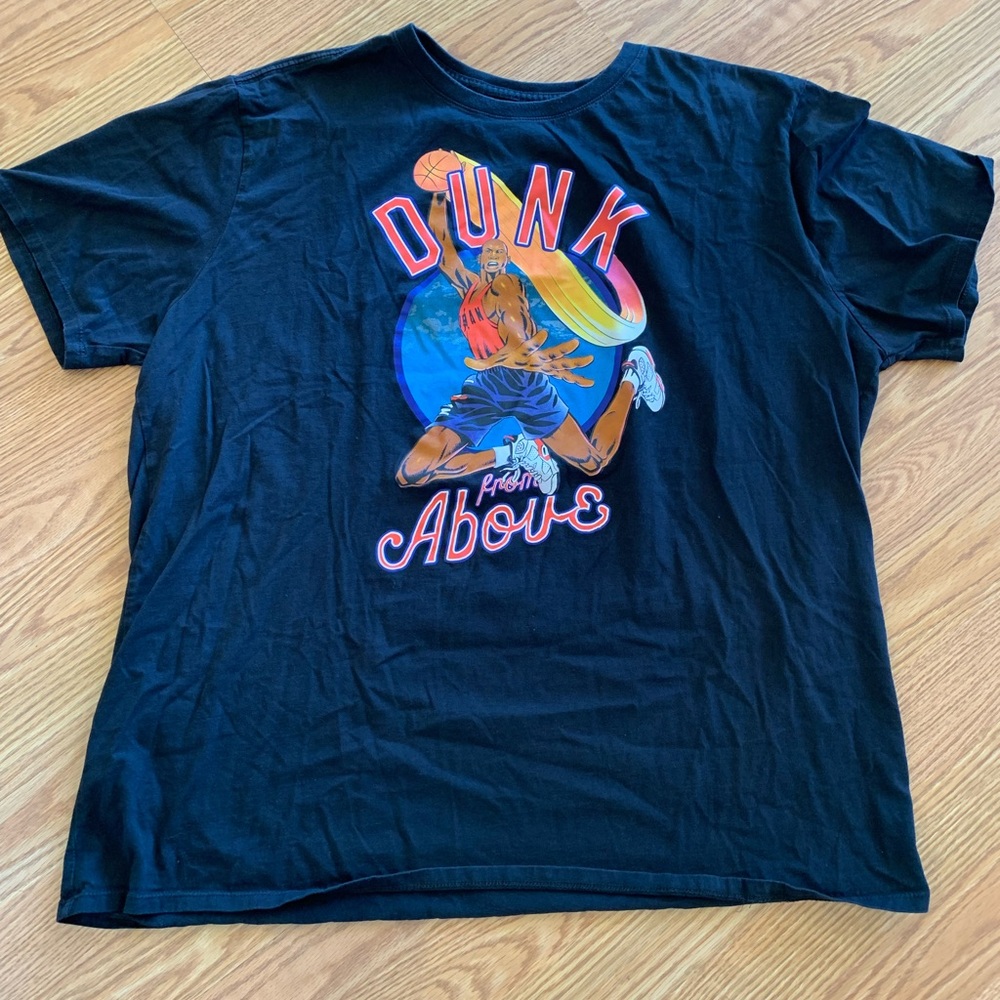 Vintage 2002 Nike Air Jordan Mens Dunk From Above T Shirt Size 3XL Retro Jumpman